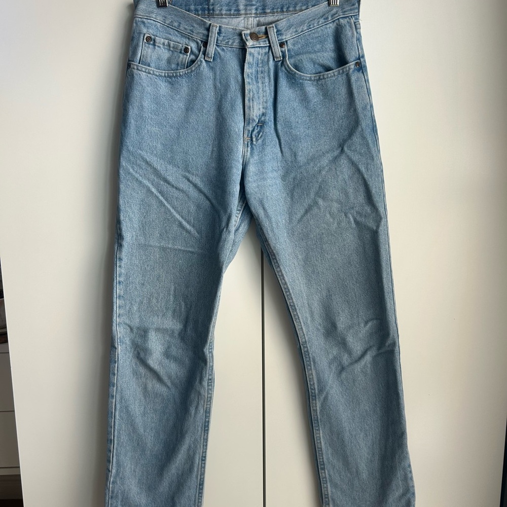 Wrangler Men's Light Blue Straight Jeans